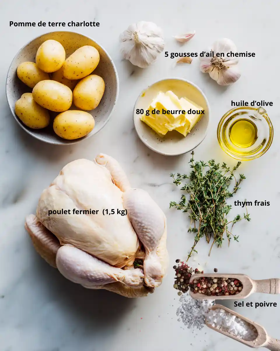 Poulet Rôti Aux Pommes De Terre Croustillantes : Recette Irrésistible