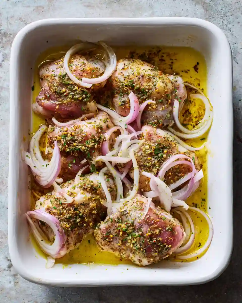 marinade Spicy Chicken – cuisse de poulet au four maison