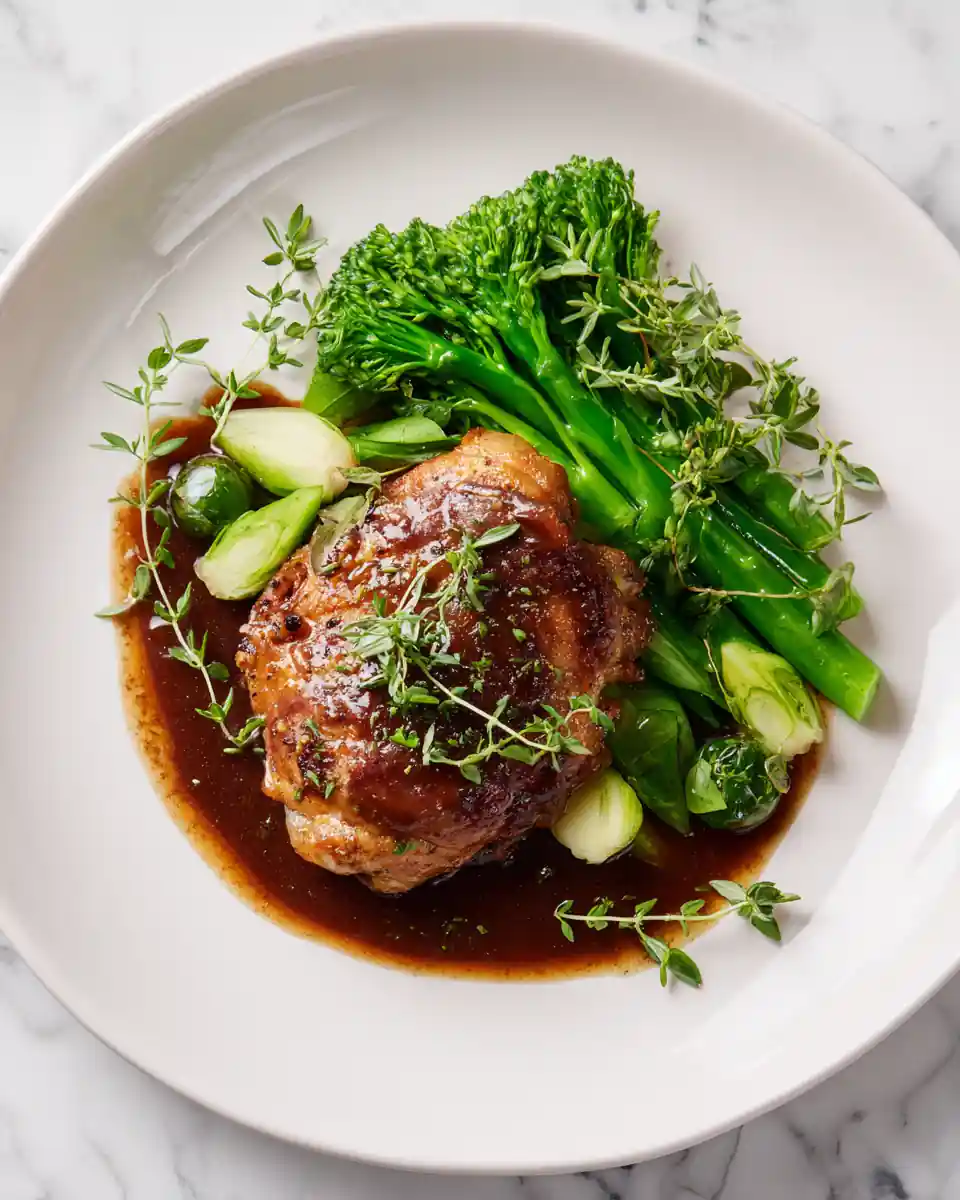 recette cookeo cuisse de poulet, servi