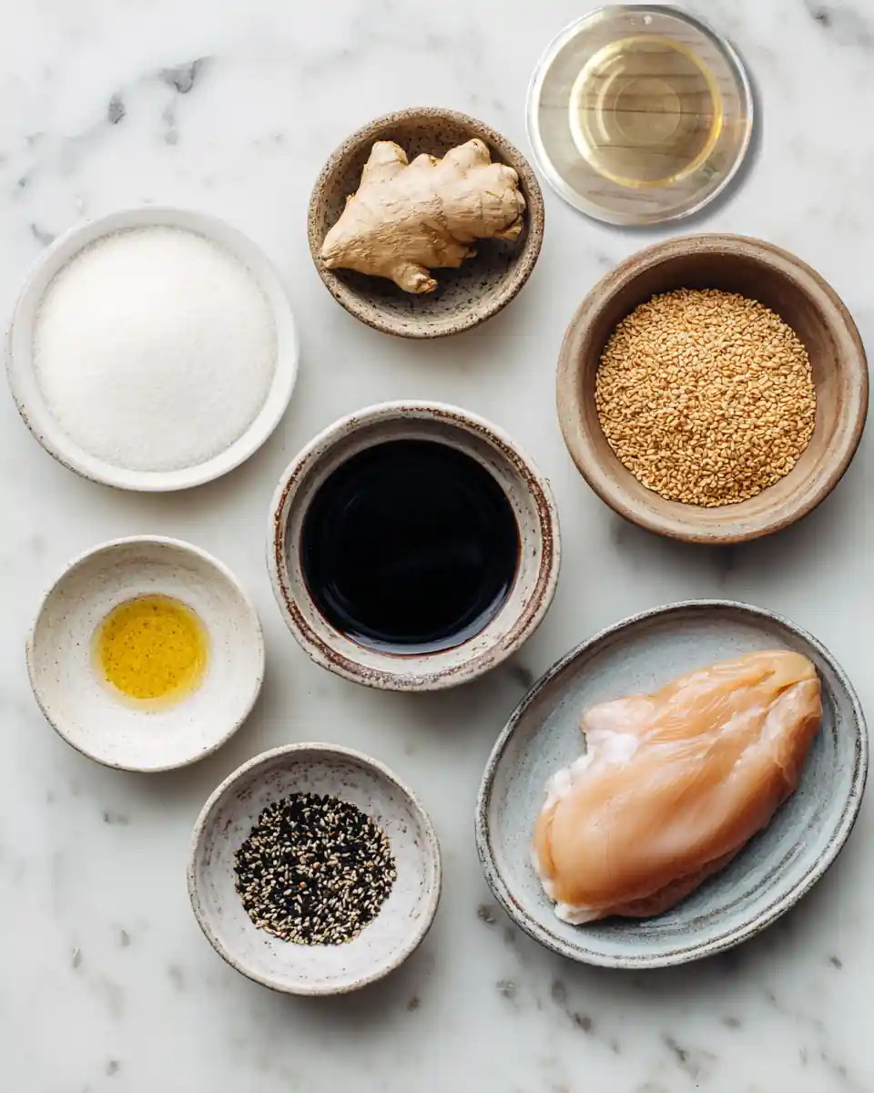 Ingrédients pour sauce teriyaki maison