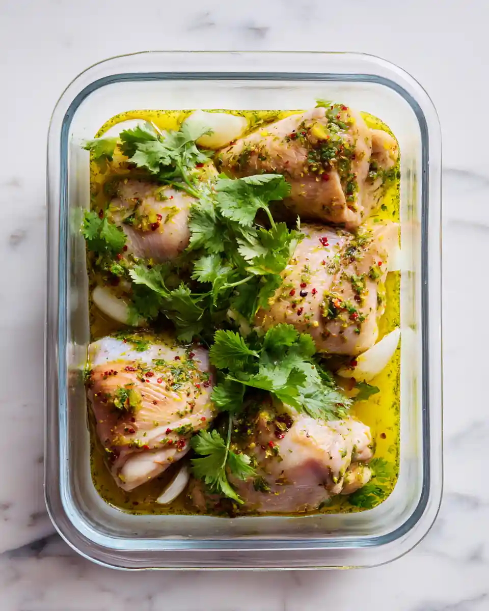 cuisse de poulet curcuma coriandre