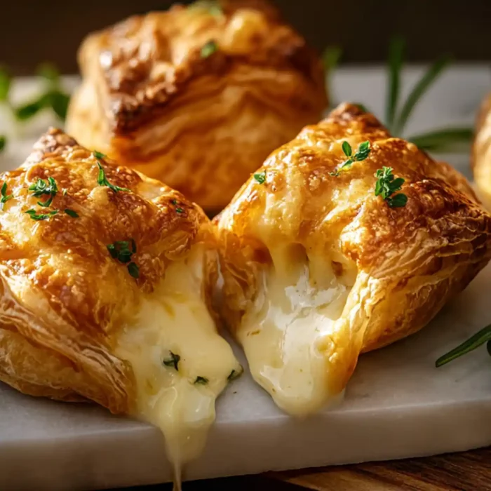 Feuilletés au poulet parfaits pour un apéritif dînatoire.