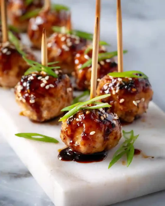 boulettes de poulet sauce Teriyaki
