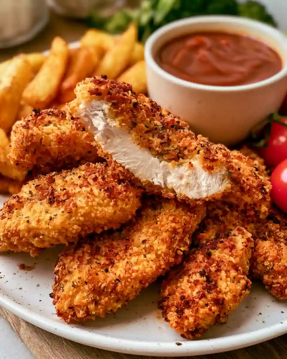 Poulet Pané Air Fryer: Recette Croustillante en 15 Min